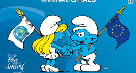 Τα Στρουμφάκια στέλνουν μήνυμα στον κόσμο, σε όλα τα παιδιά “να προσέχετε τον πλανήτη”